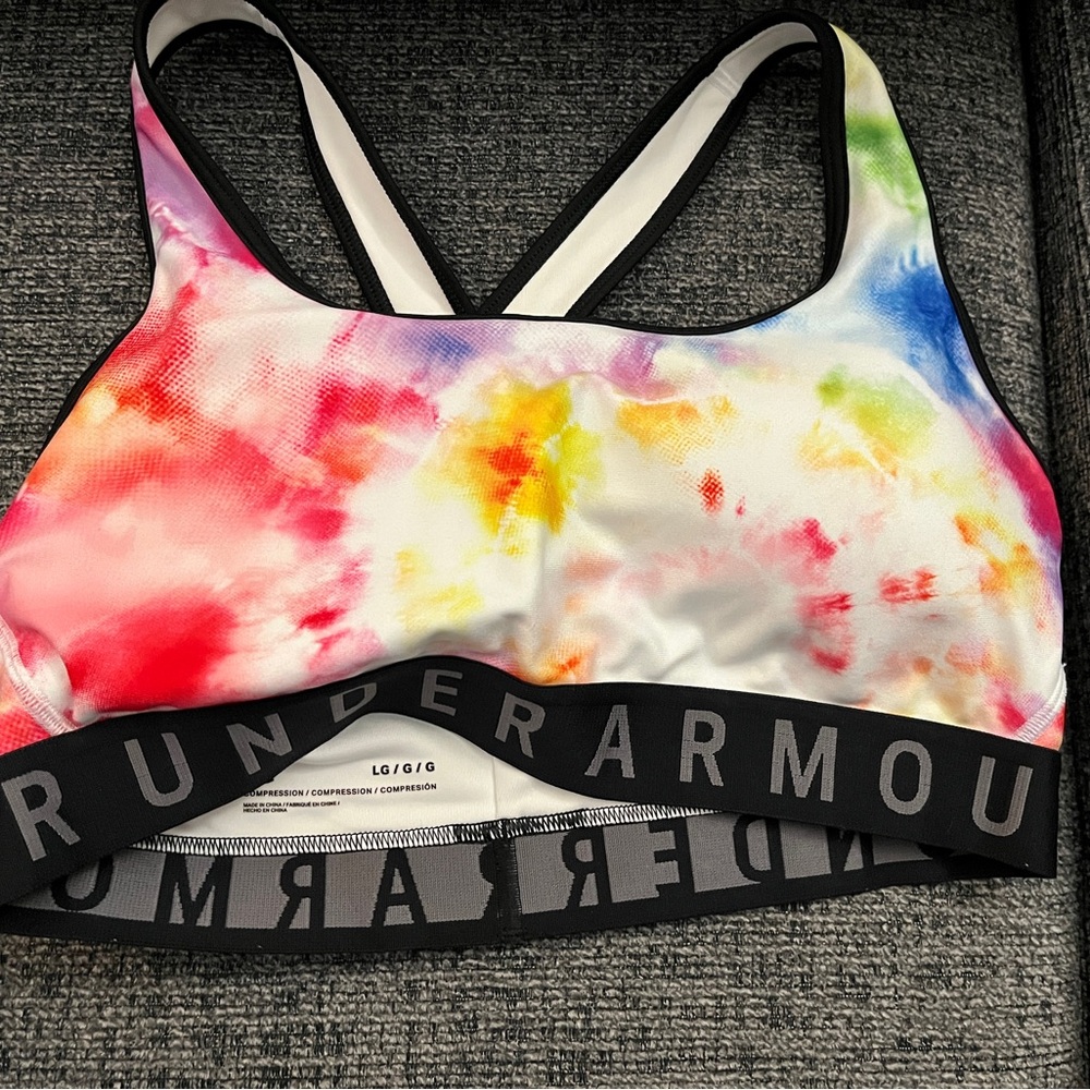 Under Armour Women's Colorful Tie-Dye Sports Bra